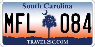 SC license plate MFL084