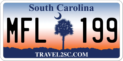 SC license plate MFL199