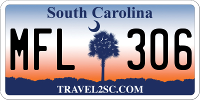 SC license plate MFL306
