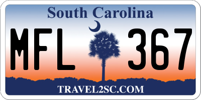 SC license plate MFL367