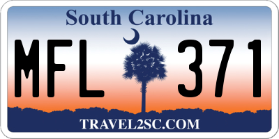 SC license plate MFL371