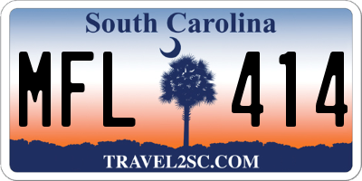 SC license plate MFL414