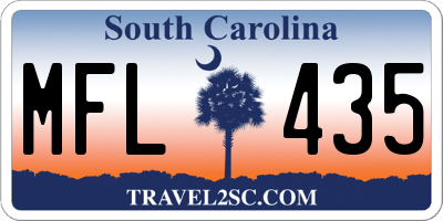 SC license plate MFL435