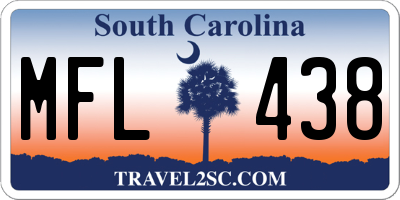 SC license plate MFL438