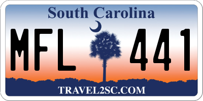 SC license plate MFL441