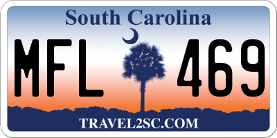 SC license plate MFL469