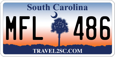 SC license plate MFL486
