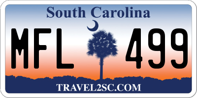 SC license plate MFL499