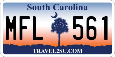 SC license plate MFL561