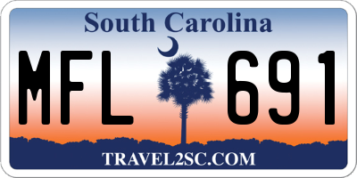SC license plate MFL691