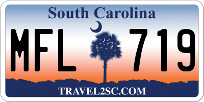 SC license plate MFL719