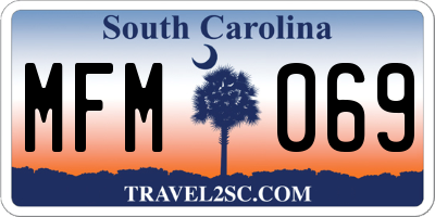 SC license plate MFM069