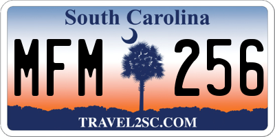 SC license plate MFM256