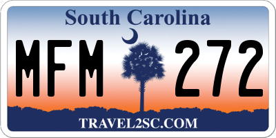 SC license plate MFM272