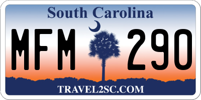 SC license plate MFM290