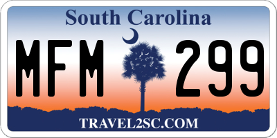 SC license plate MFM299