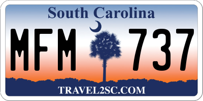 SC license plate MFM737