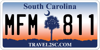 SC license plate MFM811