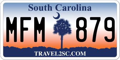 SC license plate MFM879