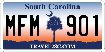 SC license plate MFM901