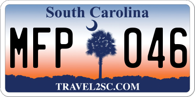 SC license plate MFP046