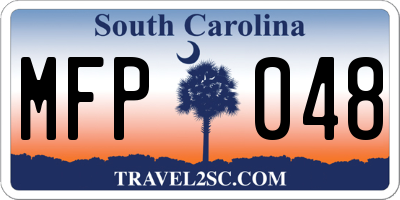 SC license plate MFP048