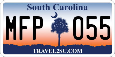 SC license plate MFP055