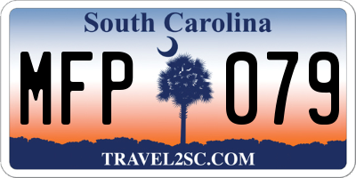 SC license plate MFP079