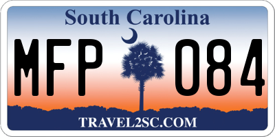 SC license plate MFP084