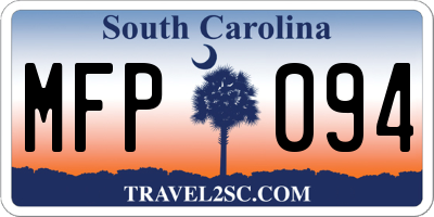 SC license plate MFP094
