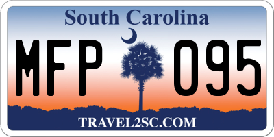 SC license plate MFP095