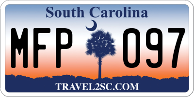 SC license plate MFP097