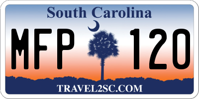 SC license plate MFP120