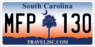 SC license plate MFP130