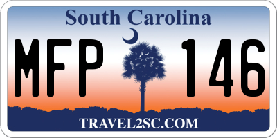 SC license plate MFP146