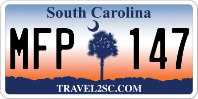 SC license plate MFP147