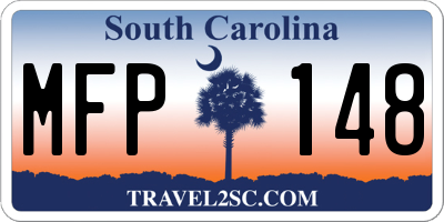 SC license plate MFP148