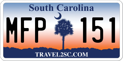 SC license plate MFP151