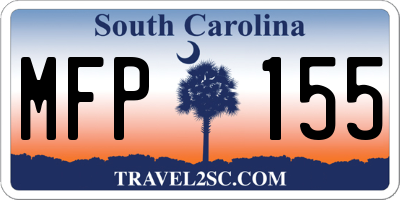 SC license plate MFP155