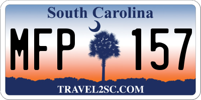 SC license plate MFP157