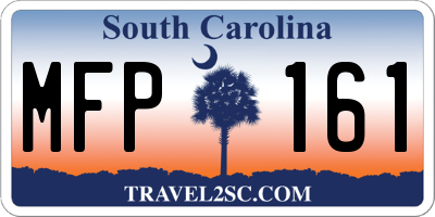 SC license plate MFP161