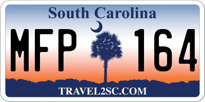 SC license plate MFP164