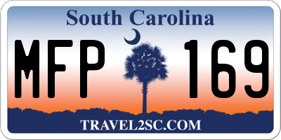 SC license plate MFP169