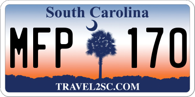 SC license plate MFP170