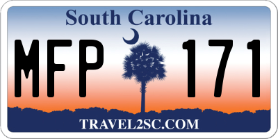 SC license plate MFP171