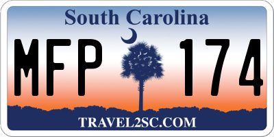 SC license plate MFP174