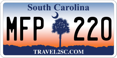 SC license plate MFP220