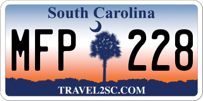 SC license plate MFP228