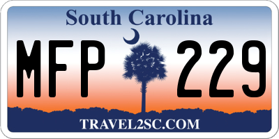 SC license plate MFP229