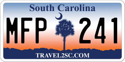 SC license plate MFP241
